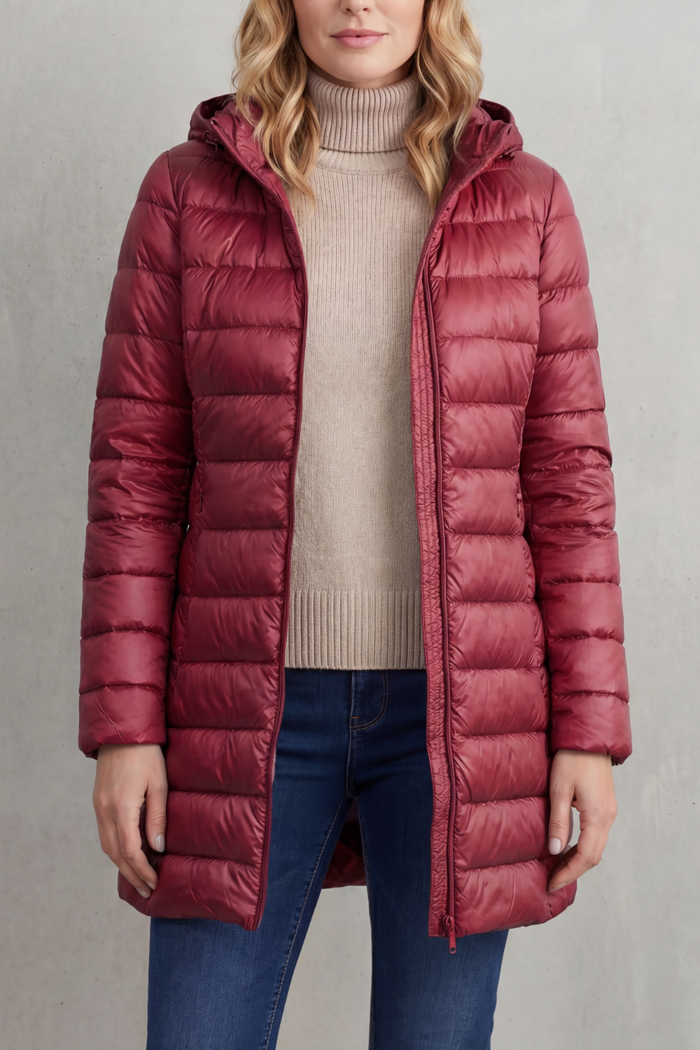 Women's Ultra-Lightweight Hooded Down Jacket for Cozy Warmth - Serelune
