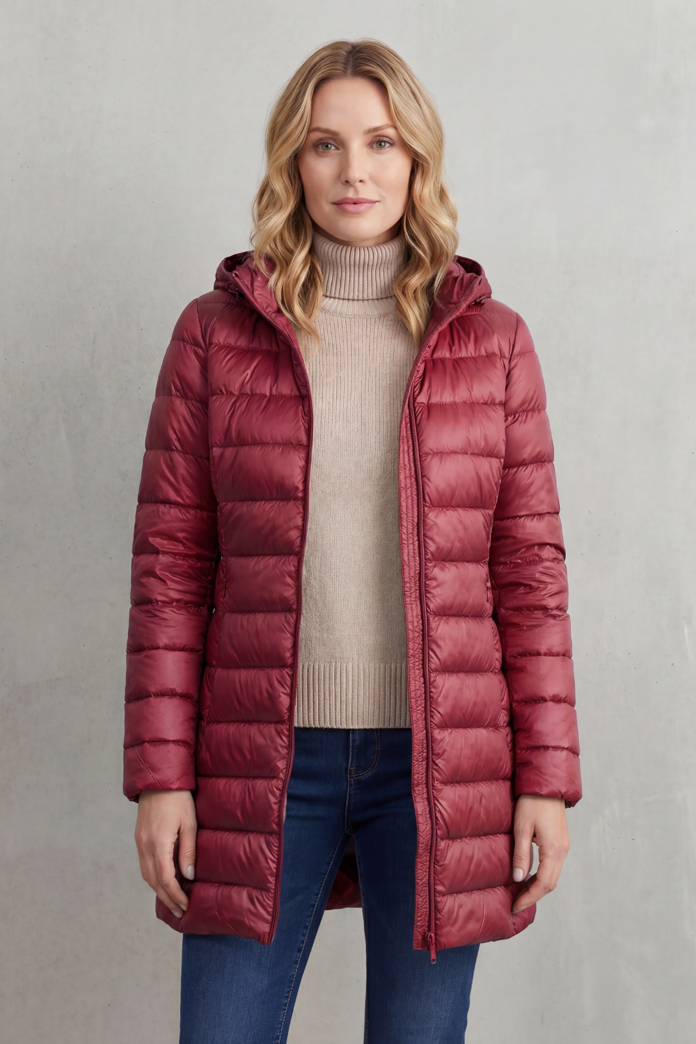 Women's Ultra-Lightweight Hooded Down Jacket for Cozy Warmth - Serelune