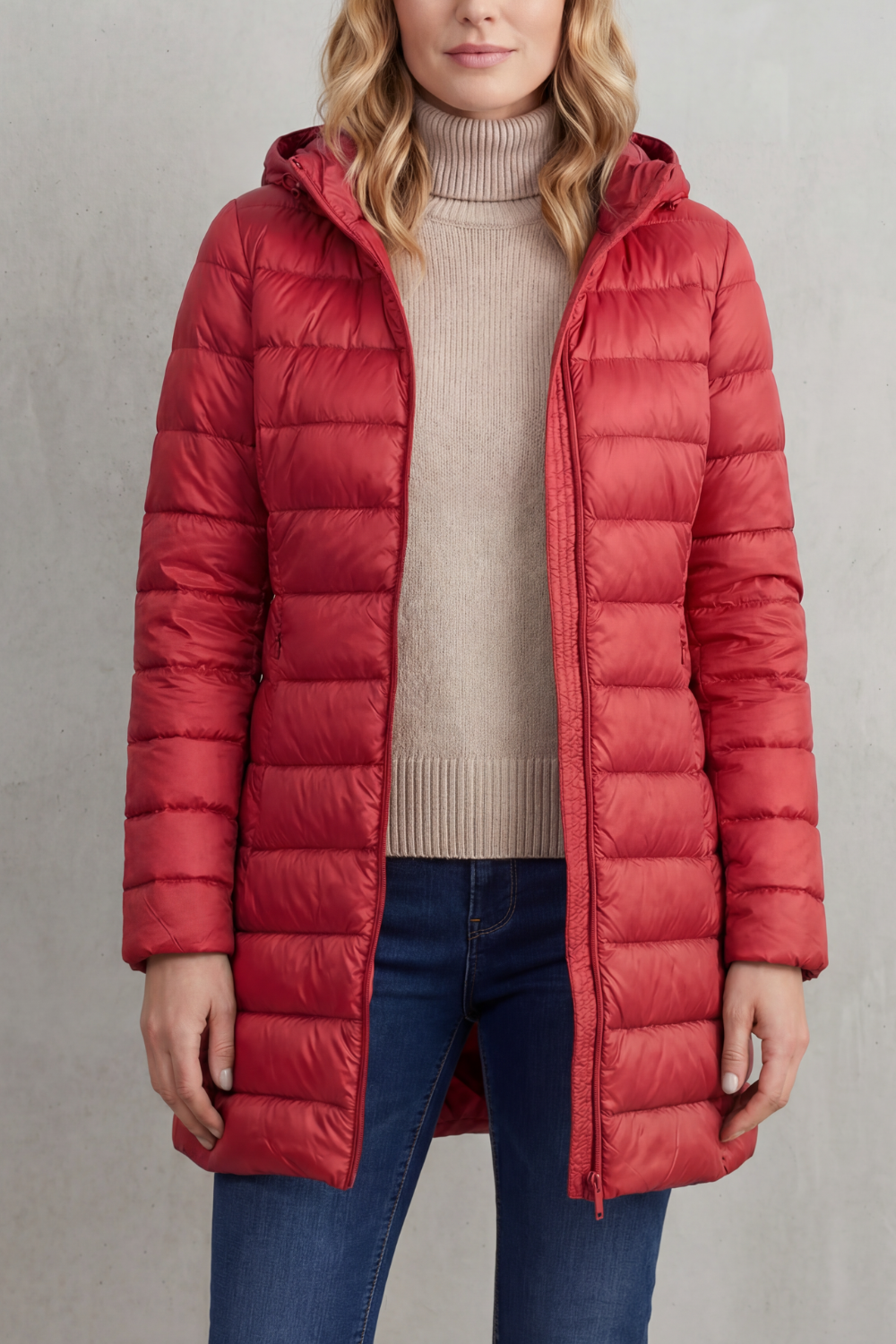 Women's Ultra-Lightweight Hooded Down Jacket for Cozy Warmth - Serelune