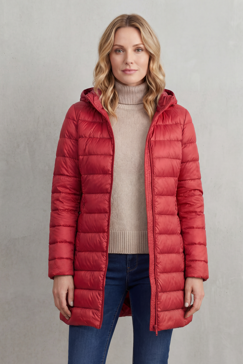 Women's Ultra-Lightweight Hooded Down Jacket for Cozy Warmth - Serelune