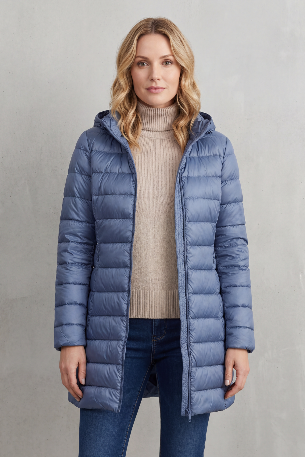 Women's Ultra-Lightweight Hooded Down Jacket for Cozy Warmth - Serelune