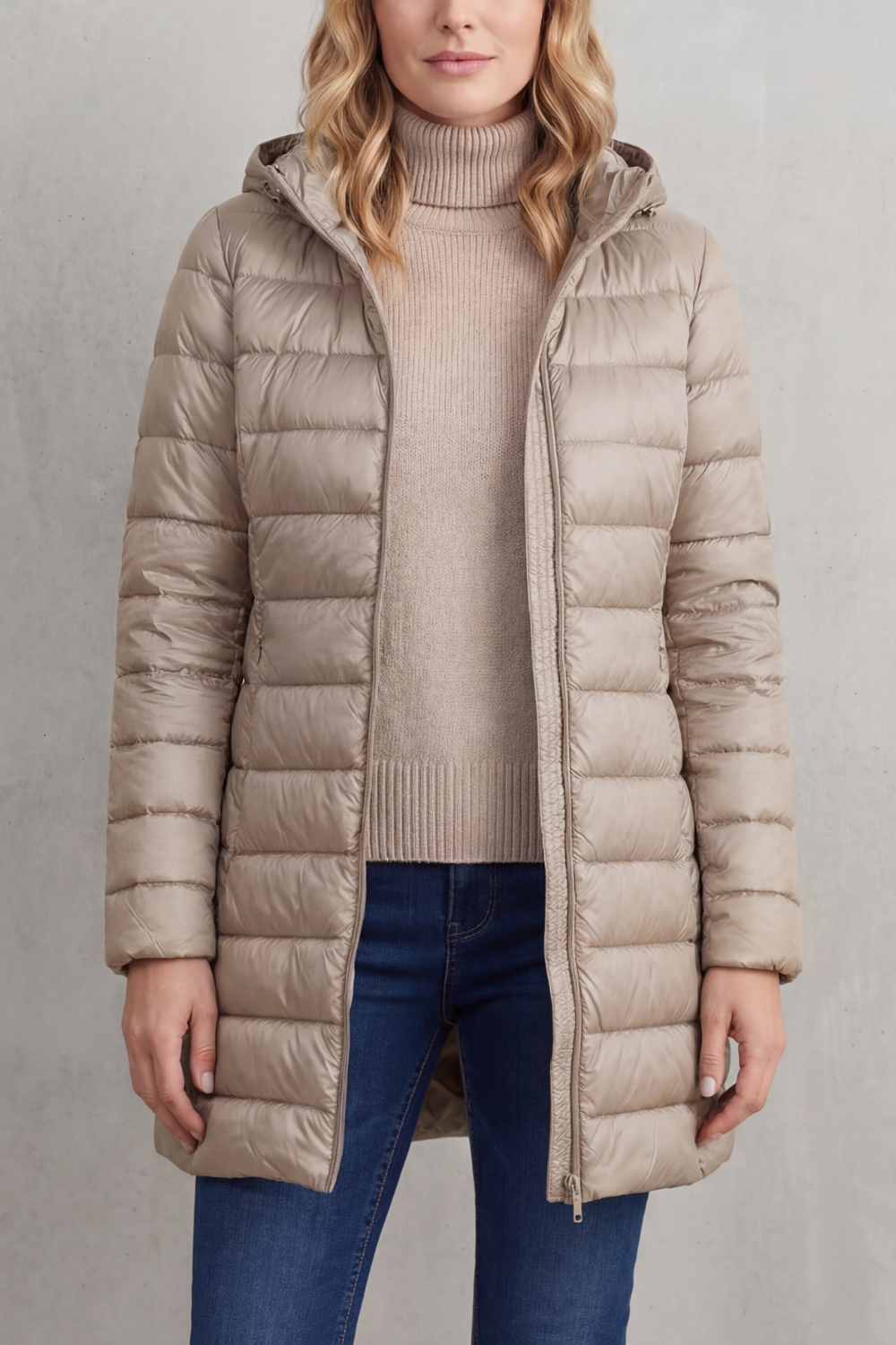 Women's Ultra-Lightweight Hooded Down Jacket for Cozy Warmth - Serelune