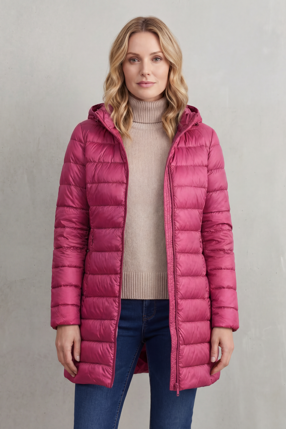Women's Ultra-Lightweight Hooded Down Jacket for Cozy Warmth - Serelune