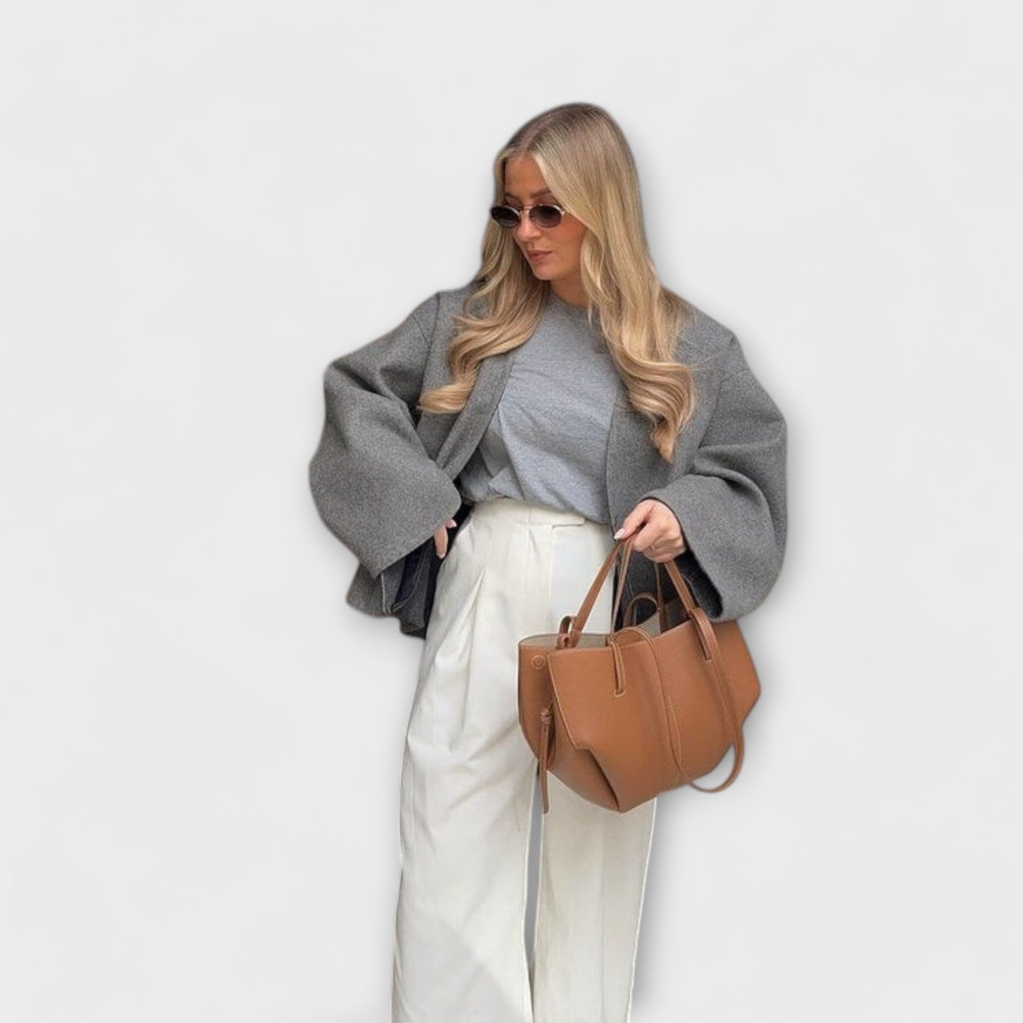 Women's Vintage Leather Tote Bag – Large Everyday Shoulder Bag | Naeva