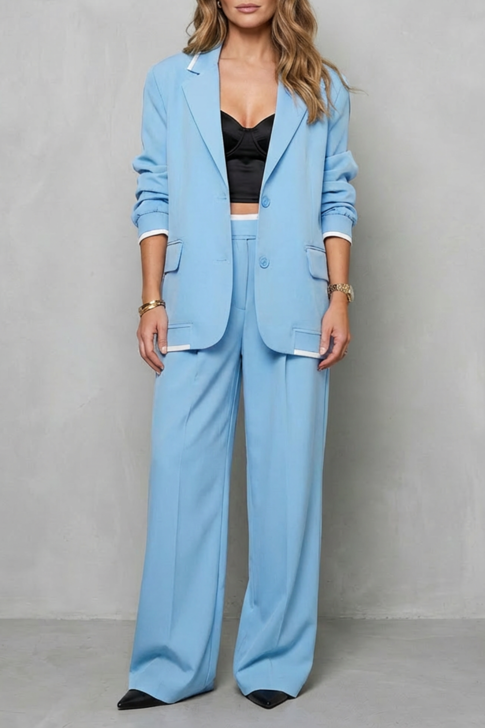 Gray colorway, full-length view