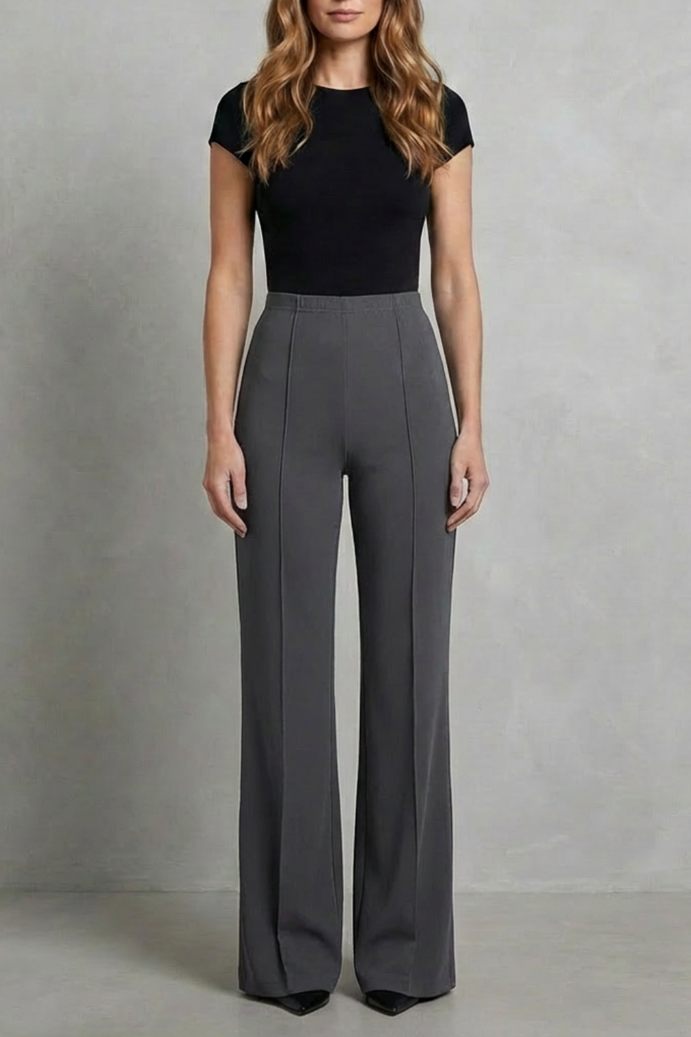 Women's High Rise Wide Leg Tailored Pants - Corvienne