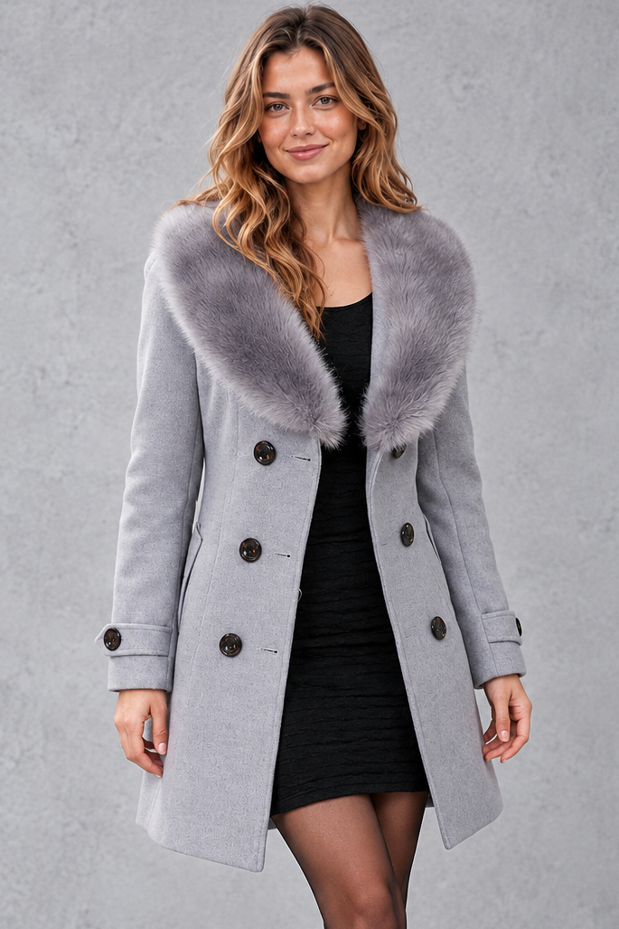 Women's Longline Winter Coat – Gray