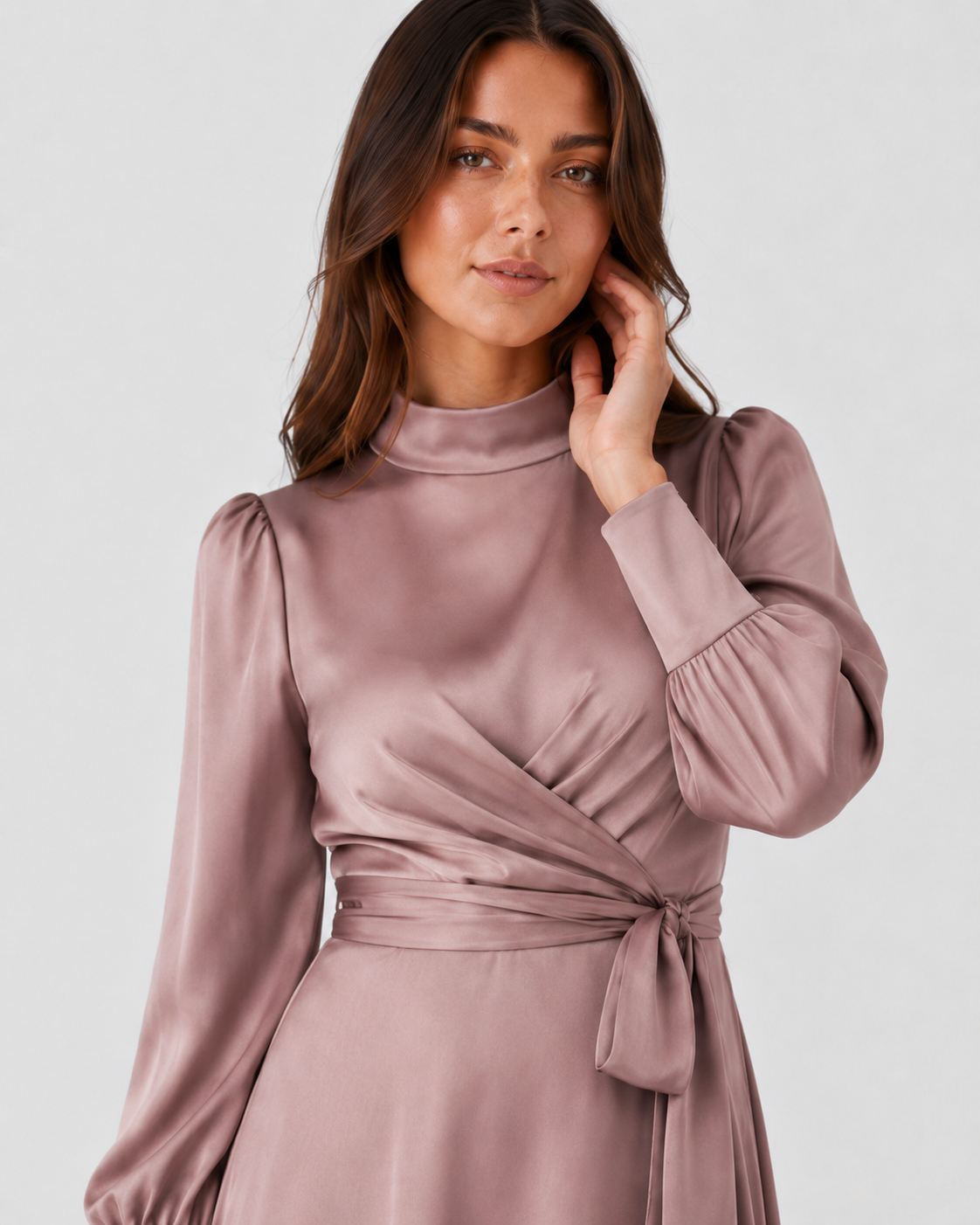 Women’s long sleeve dress with a relaxed fit, made from a soft fabric blend for comfortable everyday wear in cooler weather.