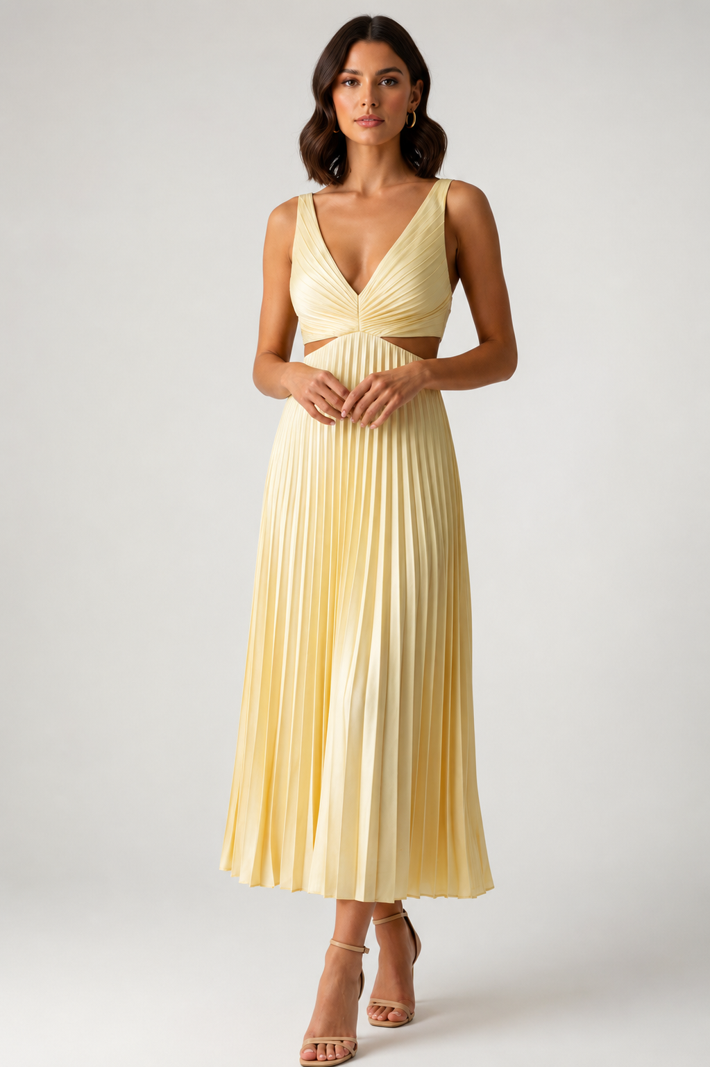 Elevate your style with this women’s pleated midi cocktail dress featuring a flowing silhouette, lightweight breathable fabric, and comfortable true-to-size fit. Perfect for parties, special events, and everyday elegance.