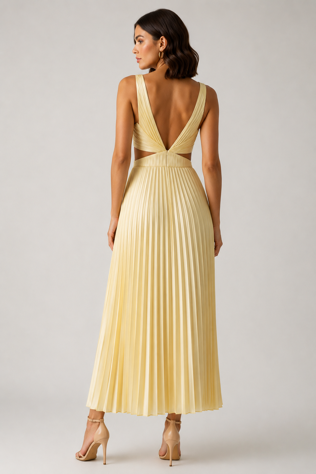 Elevate your style with this women’s pleated midi cocktail dress featuring a flowing silhouette, lightweight breathable fabric, and comfortable true-to-size fit. Perfect for parties, special events, and everyday elegance.