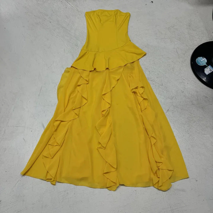 Women’s ruffle flowy casual maxi dress with a lightweight, breathable design and relaxed silhouette. Features soft ruffle detailing, a full-length flowing skirt, and an easy everyday fit ideal for warm-weather outings, vacations, and casual occasions.