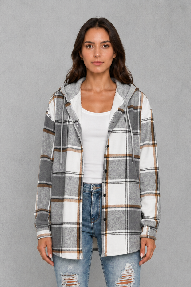 Women’s soft lightweight jacket with a clean minimalist silhouette, regular fit, soft-touch fabric, and comfortable design for easy transitional layering.