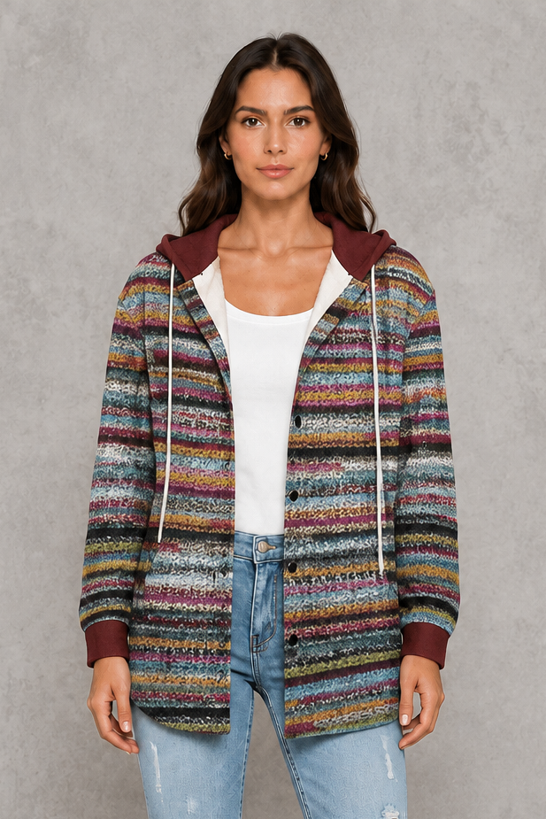 Women’s soft lightweight jacket with a clean minimalist silhouette, regular fit, soft-touch fabric, and comfortable design for easy transitional layering.