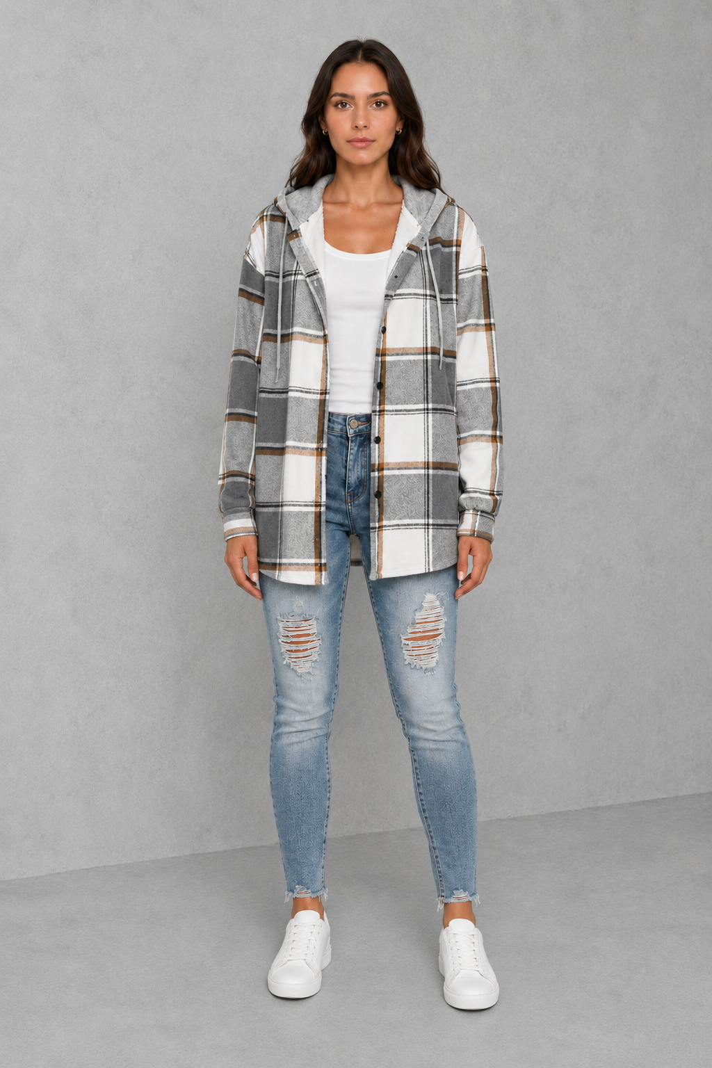 Women’s soft lightweight jacket with a clean minimalist silhouette, regular fit, soft-touch fabric, and comfortable design for easy transitional layering.