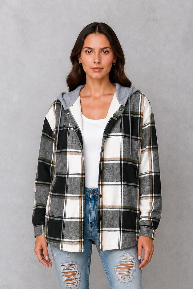 Women’s soft lightweight jacket with a clean minimalist silhouette, regular fit, soft-touch fabric, and comfortable design for easy transitional layering.