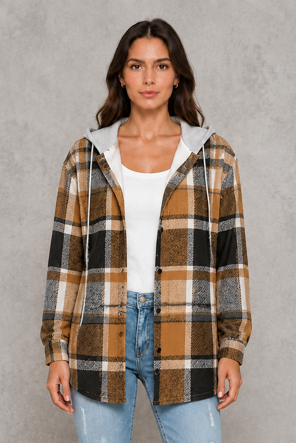 Women’s soft lightweight jacket with a clean minimalist silhouette, regular fit, soft-touch fabric, and comfortable design for easy transitional layering.