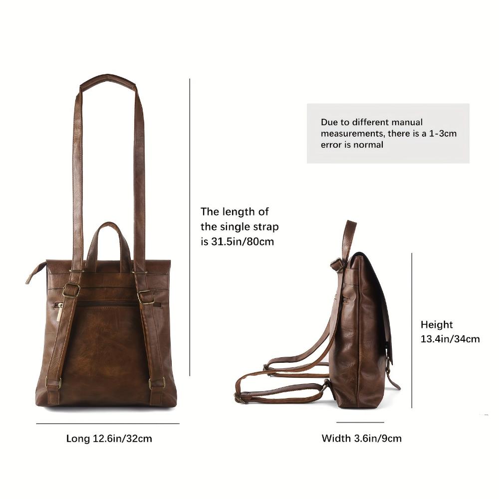 Convertible Backpack & Shoulder Bag, Vintage Style | Ermelinde