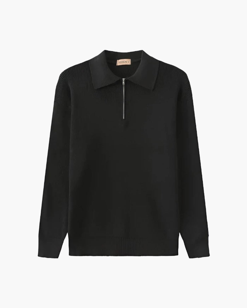 Zip Sweater Dark Gray