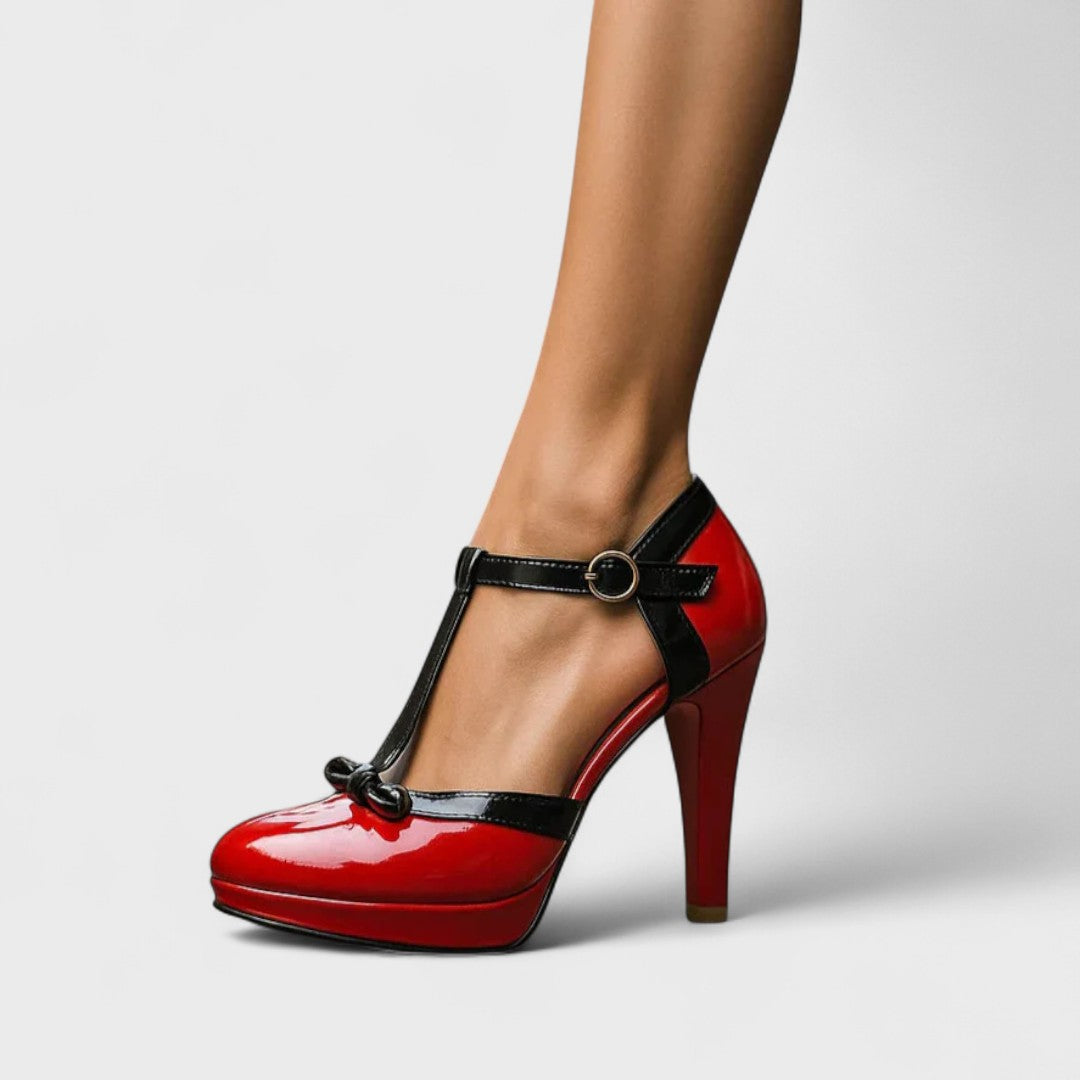 Women's Platform Evening Heels with Bow – Prom & Party Shoes | Farndon