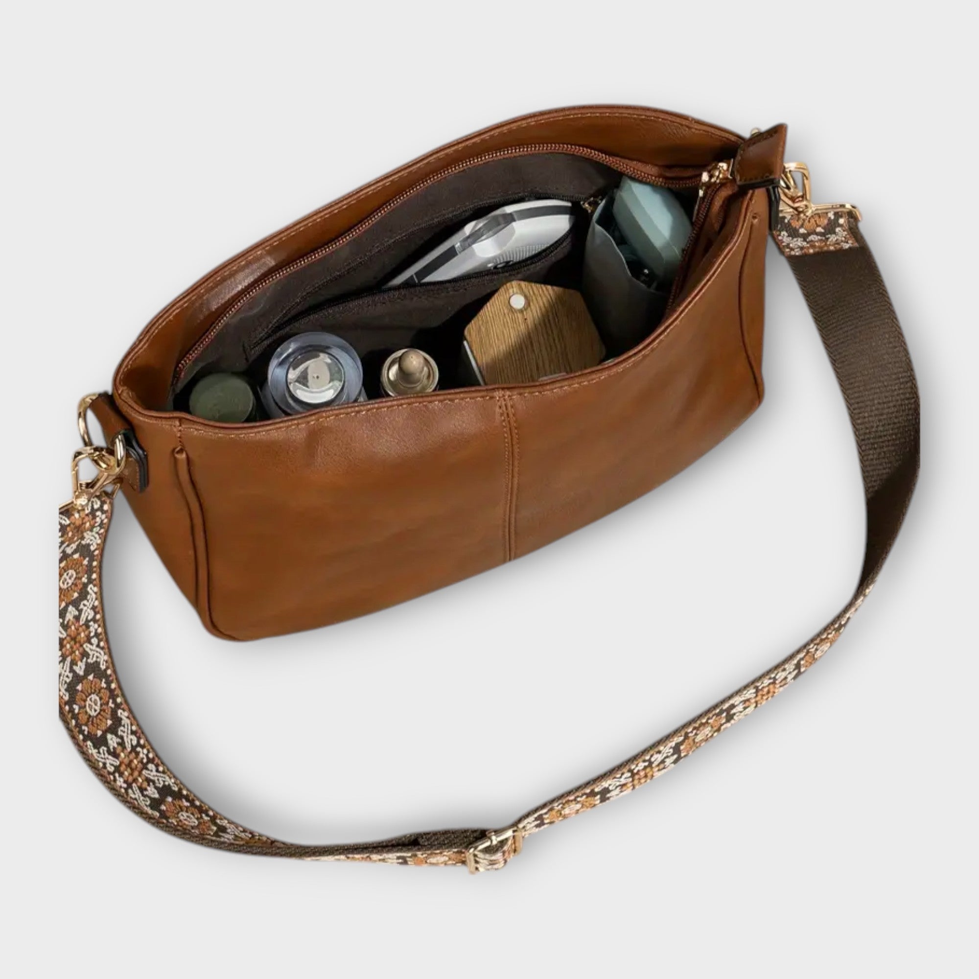 Eco-Friendly Vegan Tote Bag with Gold Accents | Galadriel