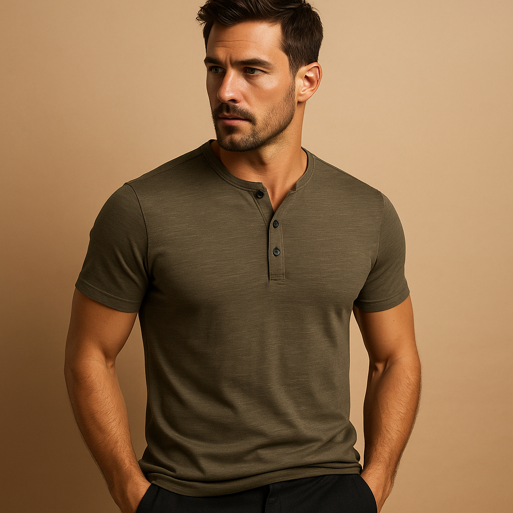 Casual katoenen T-shirt voor heren | Cuyler