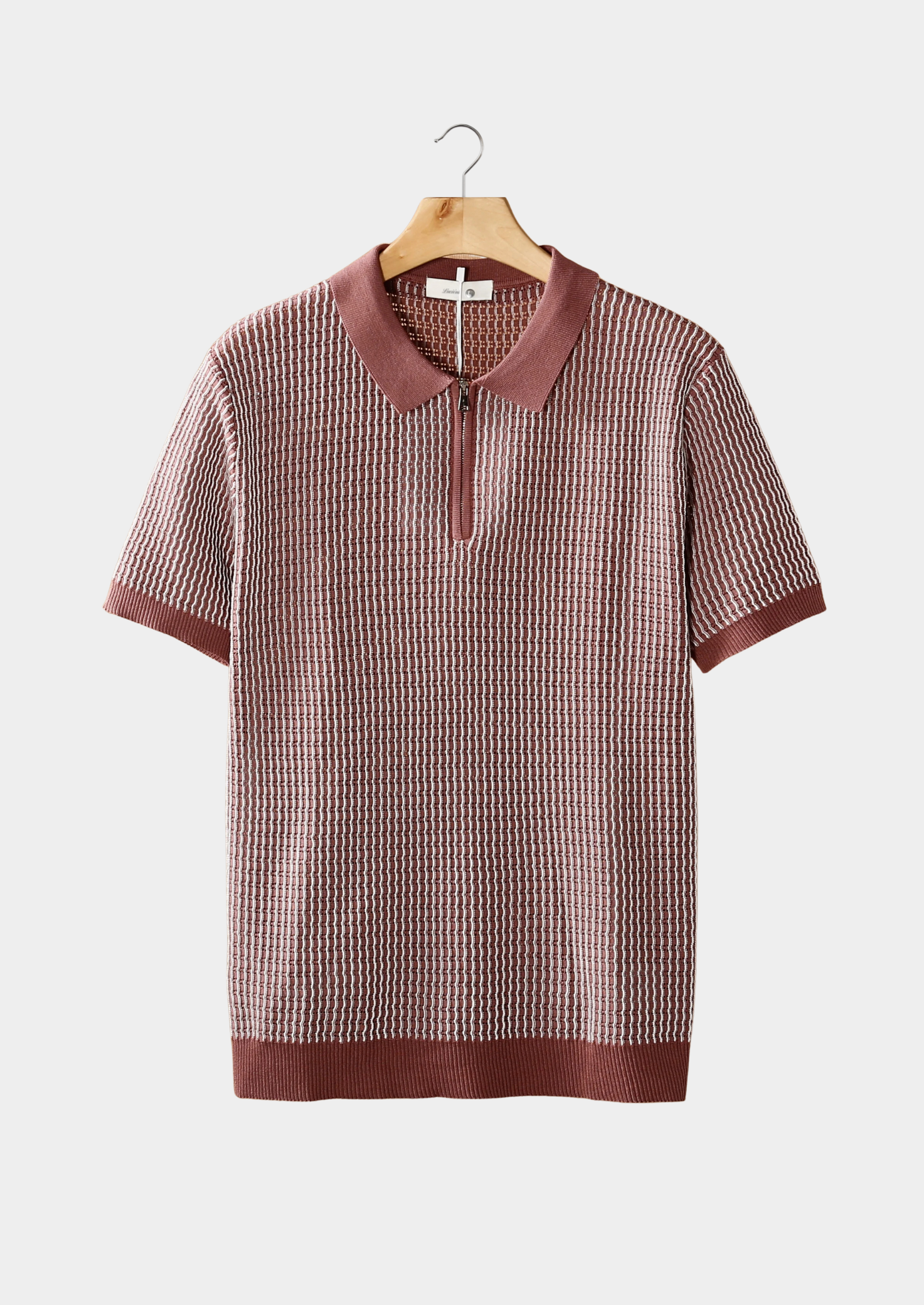 Klyne Textured Zipper Polo