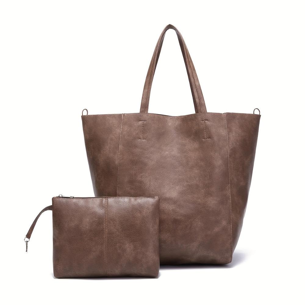 Oversized Vegan Leather Tote Bag | Dagmar