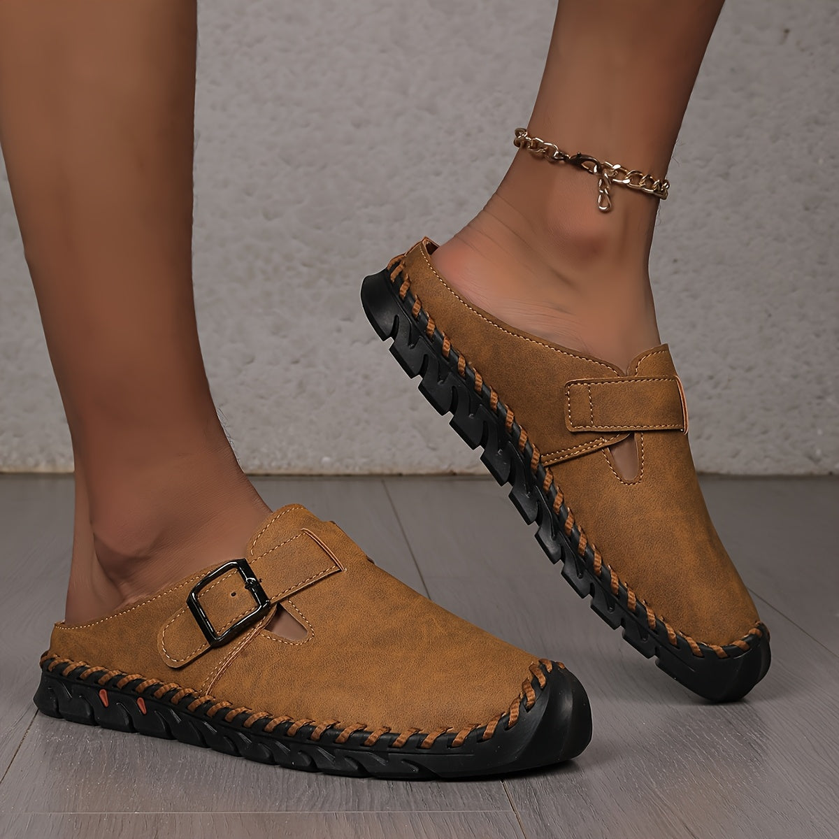 Women's Cozy Buckle Slide Sandals - Marly