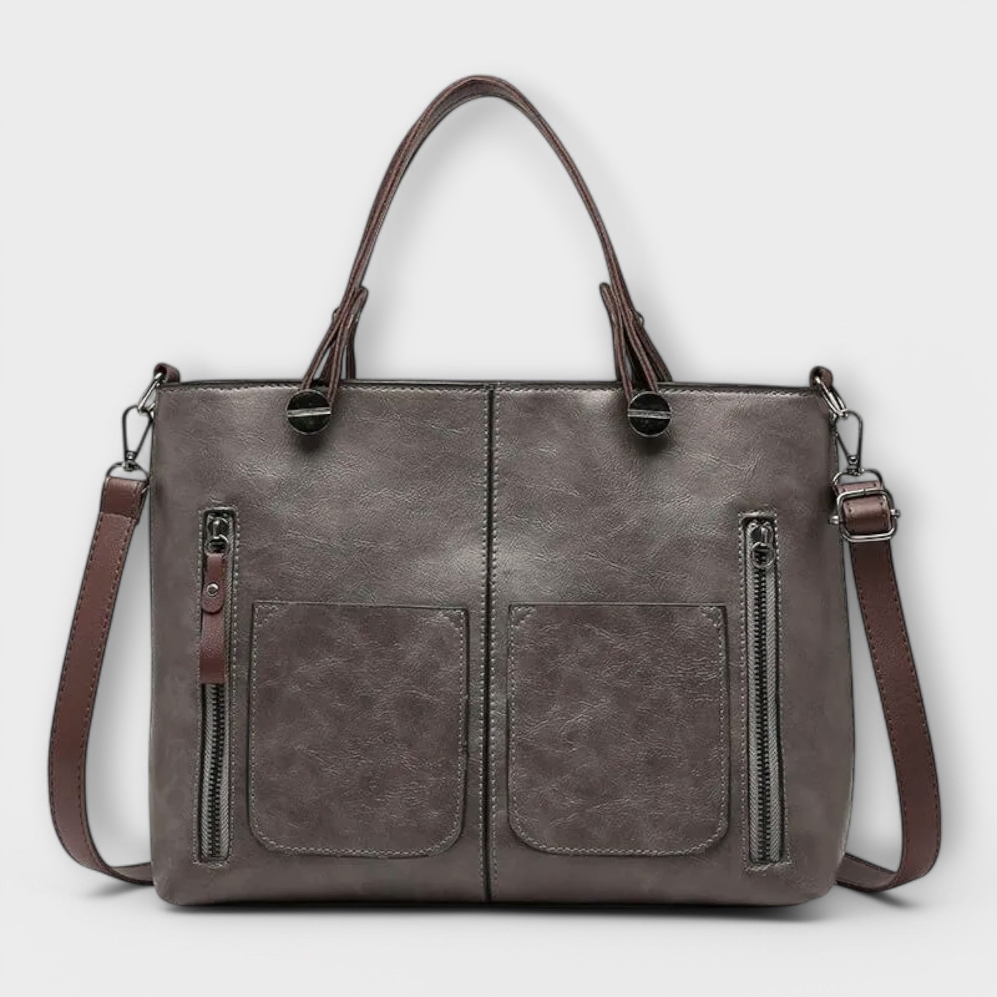 Leather Handbag, Minimalist Design | Serenya