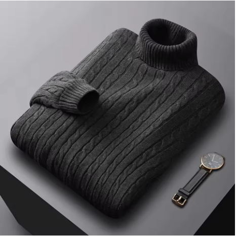 Arthuro - Men's Knitted Turtleneck Sweater