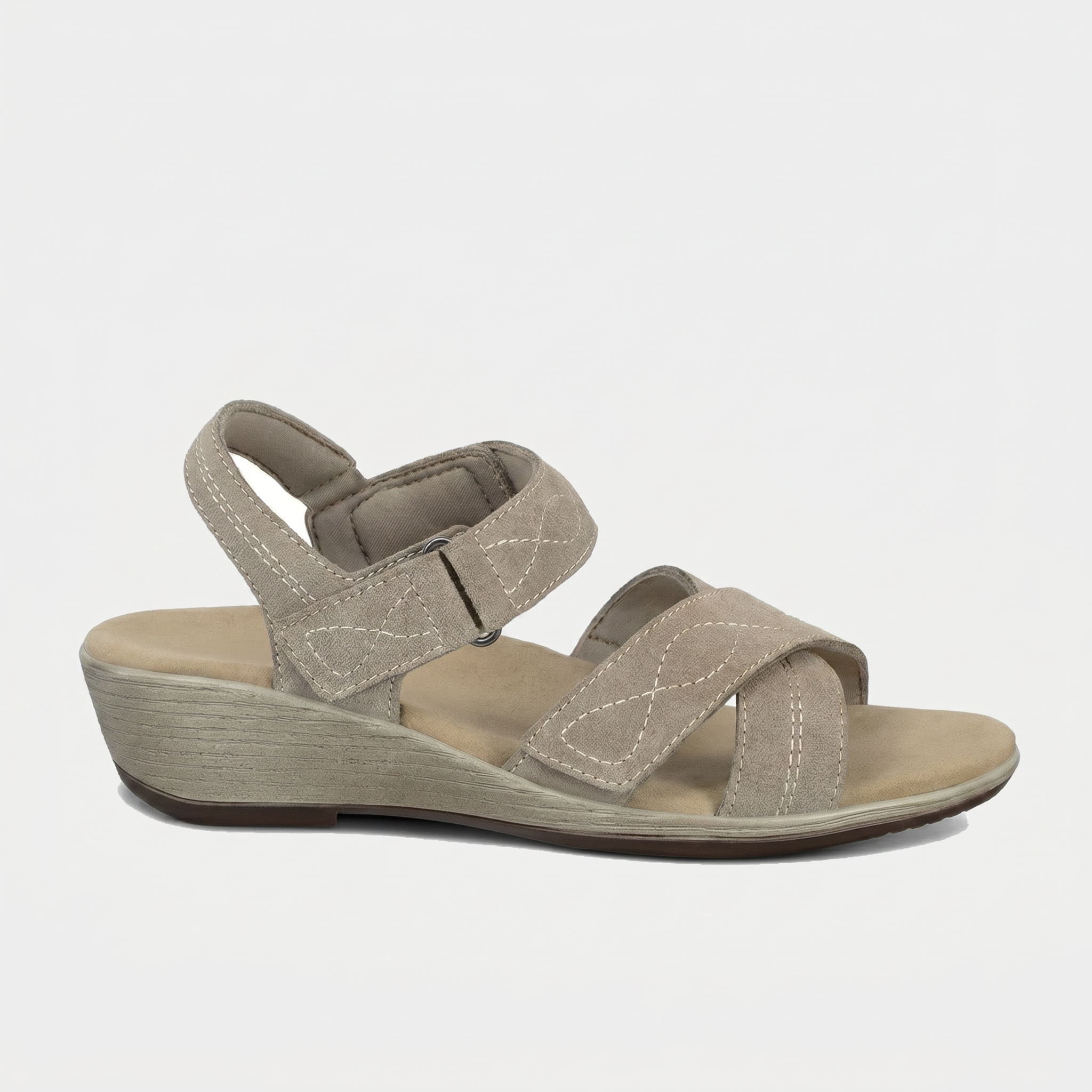 Women's Leather Wedge Sandals - Holly