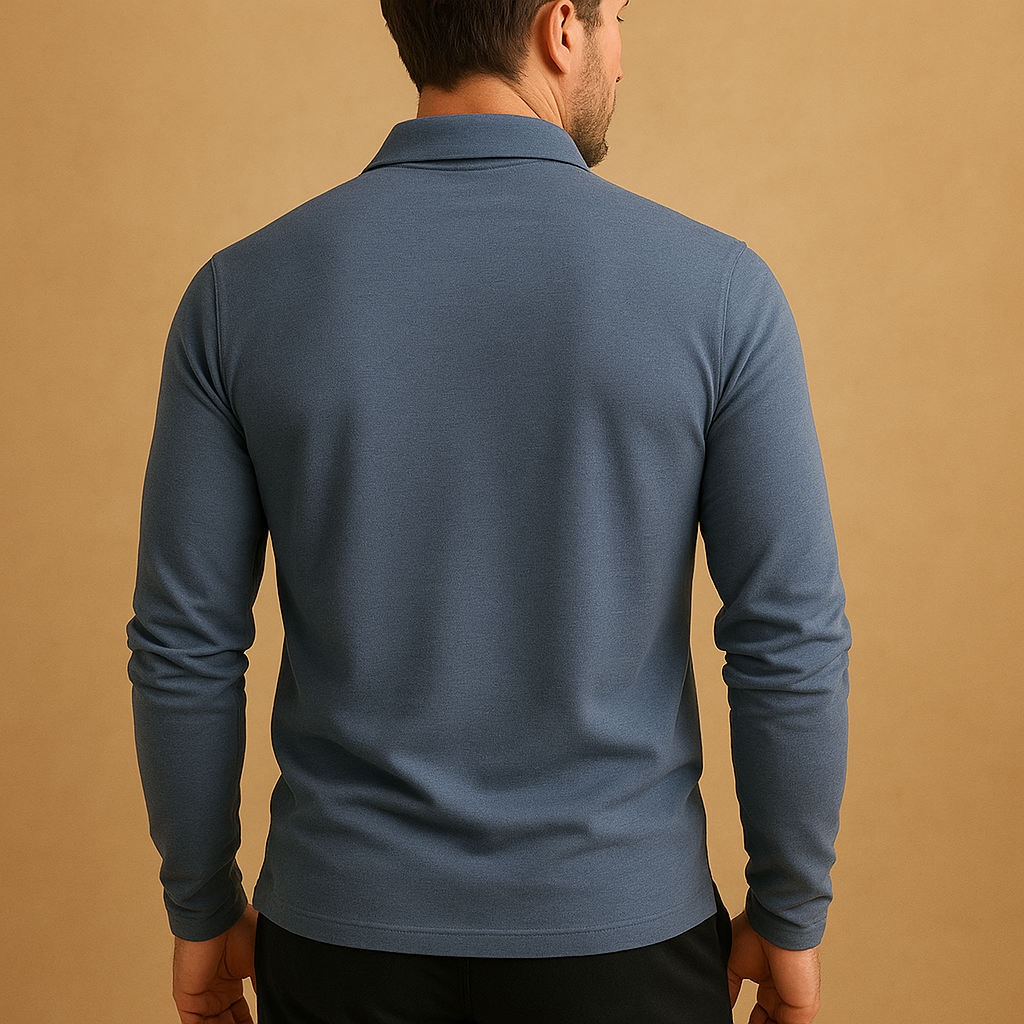 Katoenen poloshirt voor heren met klassieke pasvorm | Thijs