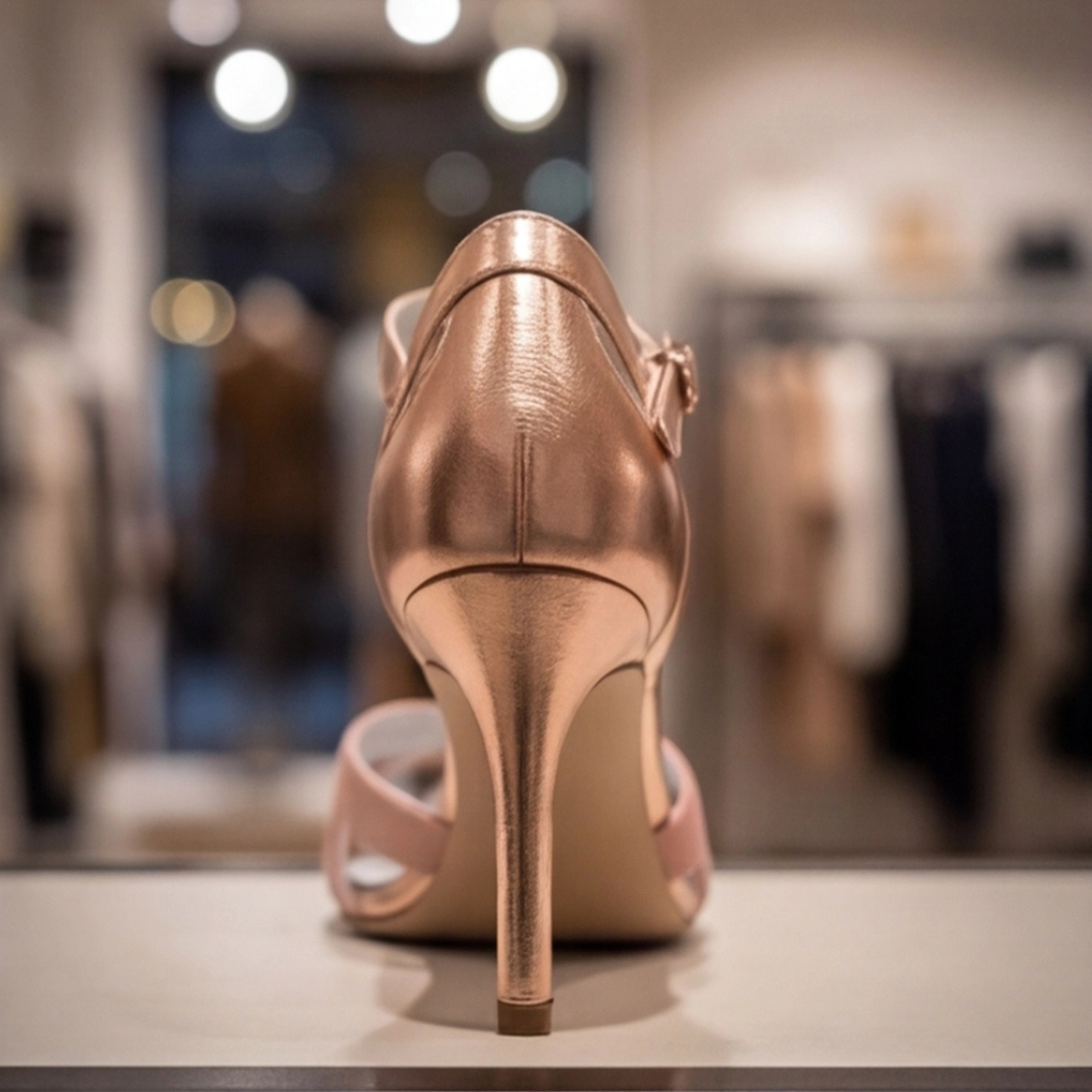 Women’s T-strap heels with cushioned sole and stable heel for all-day comfort and versatile style.