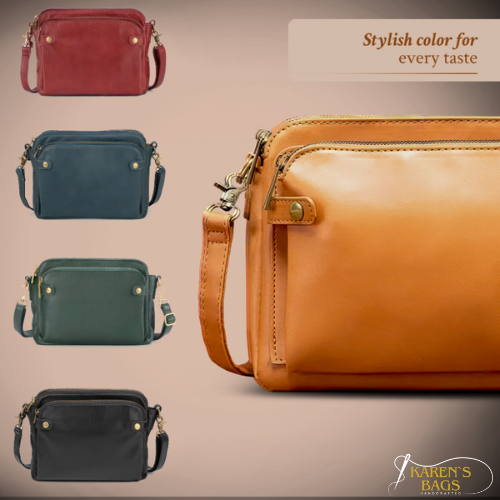 Women's Full-Grain Leather Handbag with Wallet | Annika