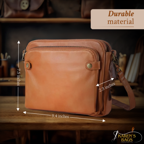 Women's Full-Grain Leather Handbag with Wallet | Annika