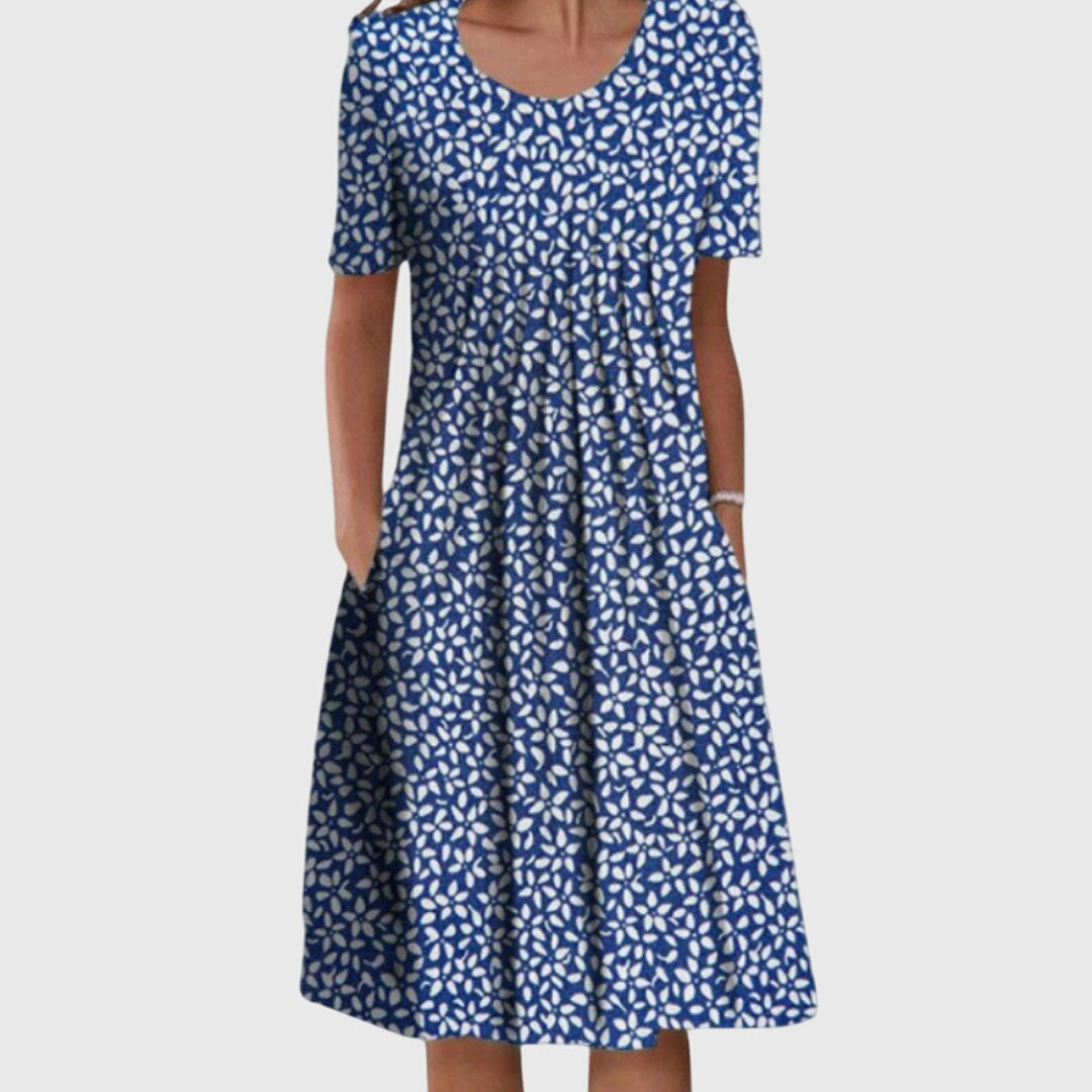Women’s layered dress with tummy coverage and soft fabric