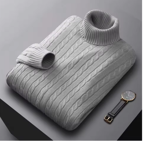 Arthuro - Men's Knitted Turtleneck Sweater