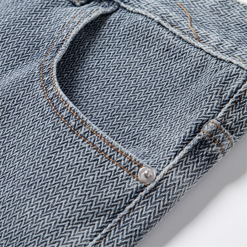 Men’s relaxed fit denim shorts with five pocket design washed finish and rolled cuff for casual summer wear
