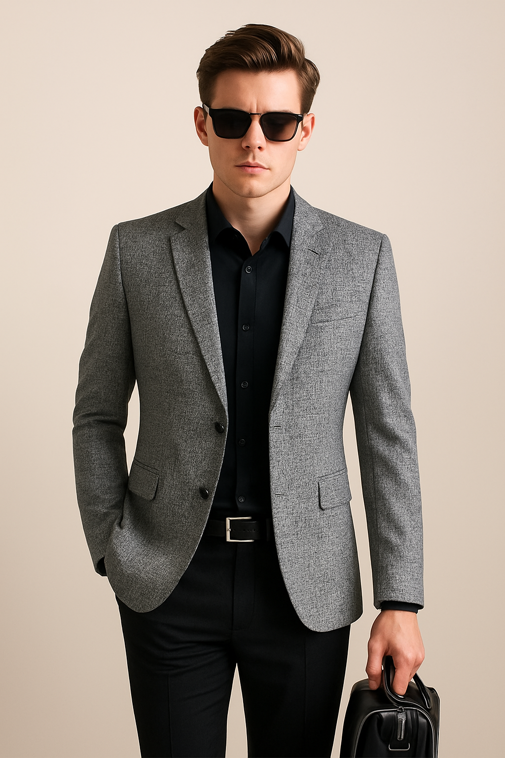 Men’s Slim-Fit Casual No-Iron Jacket
