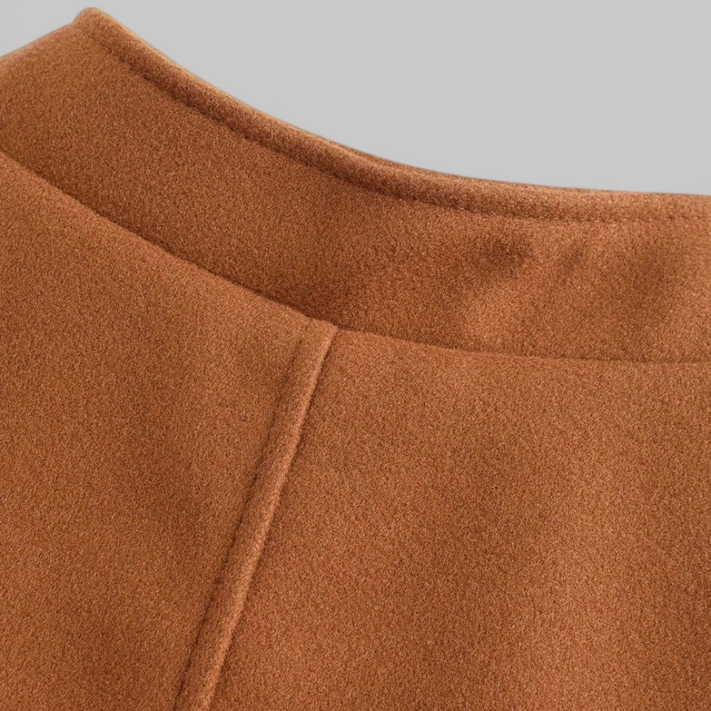 Men's slim-fit smart casual coat with button closure