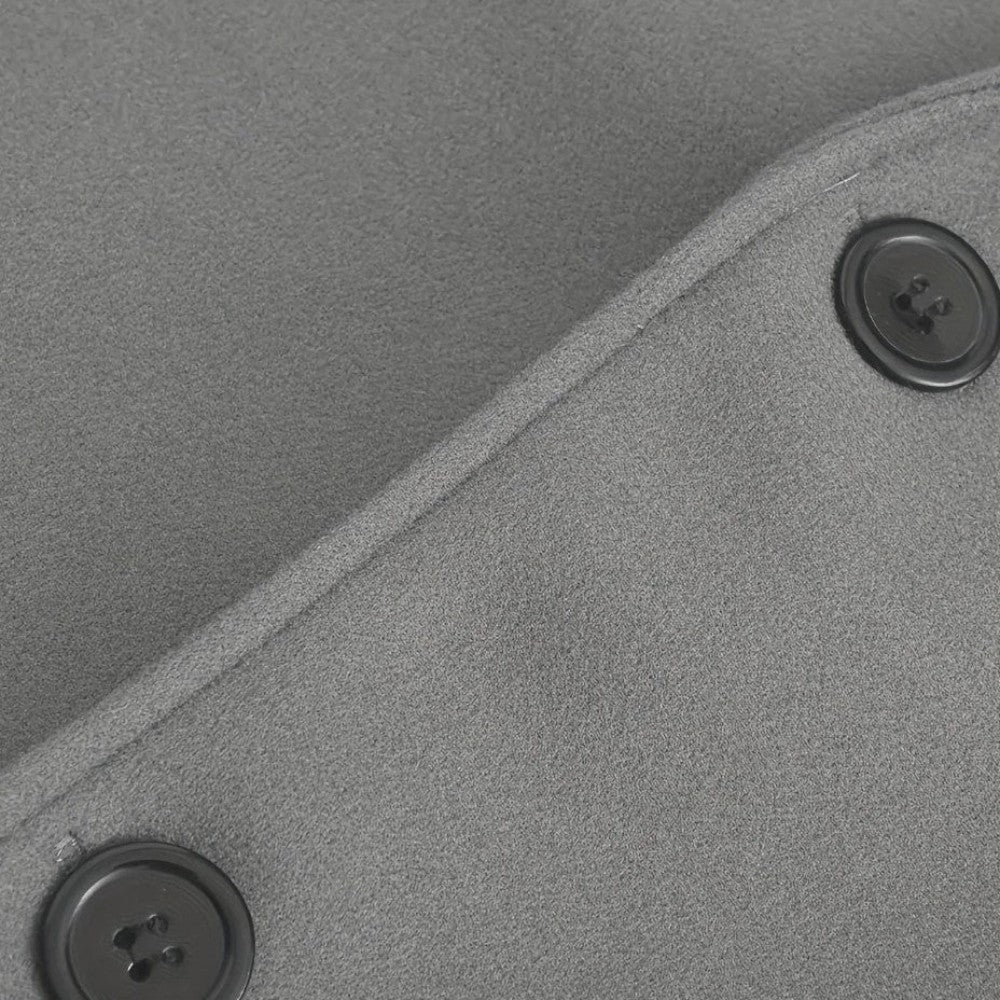 Men's slim-fit smart casual coat with button closure