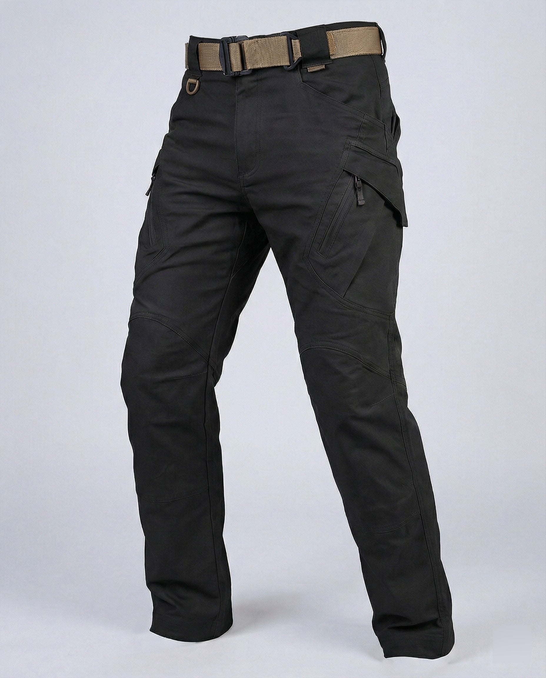 Men's outdoor pants with breathable, flexible, weather-resistant fabric
