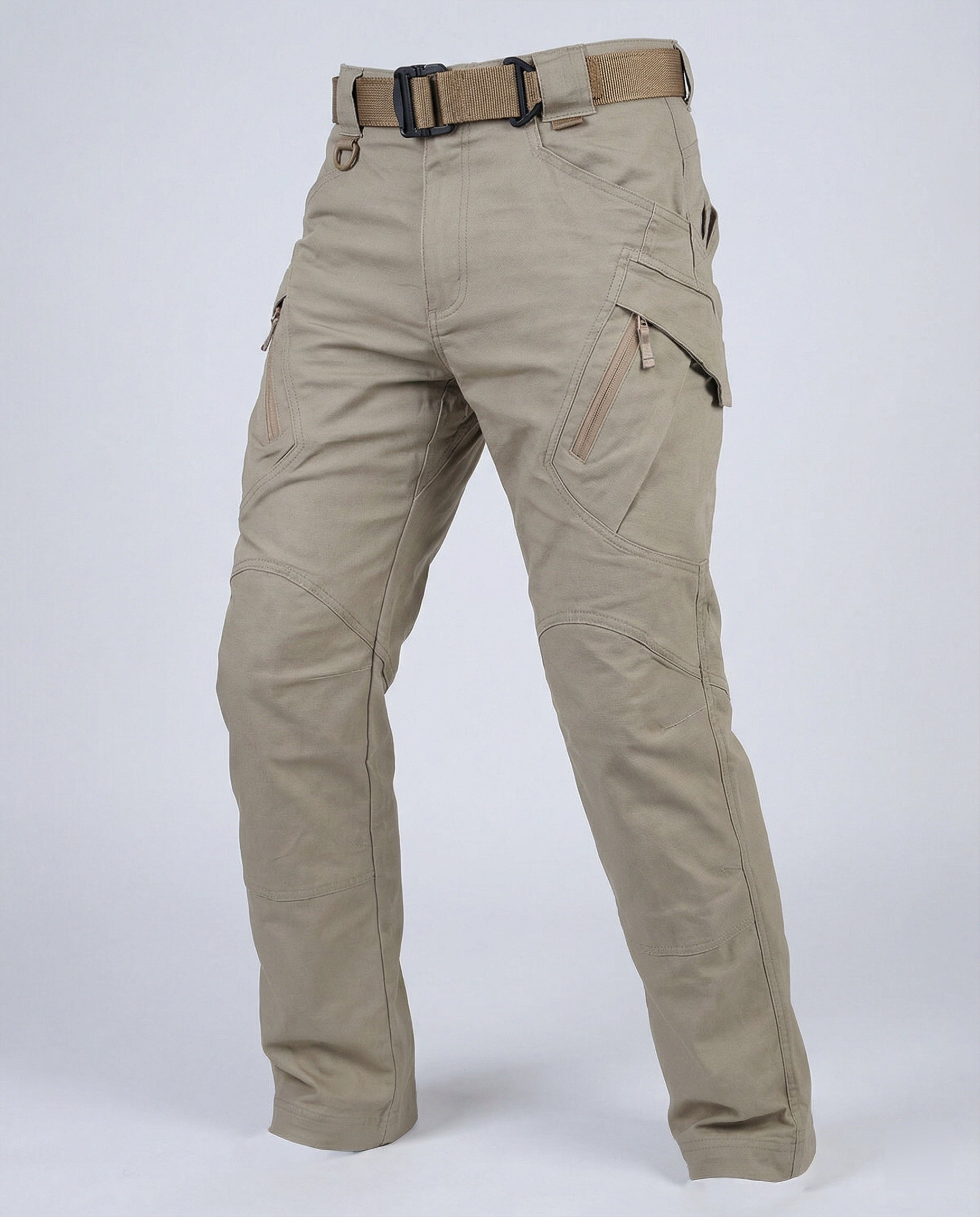 Men's outdoor pants with breathable, flexible, weather-resistant fabric