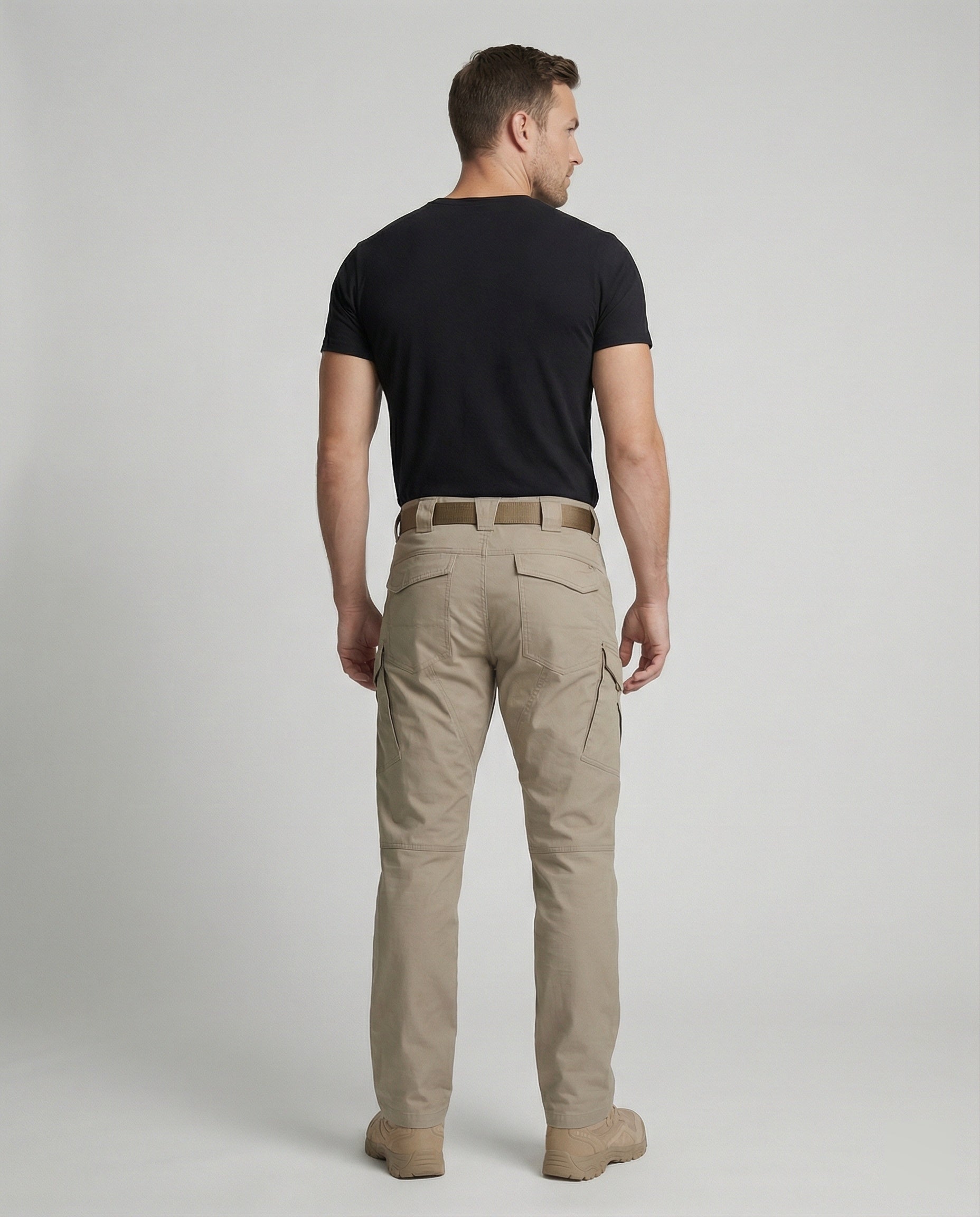 Men's outdoor pants with breathable, flexible, weather-resistant fabric