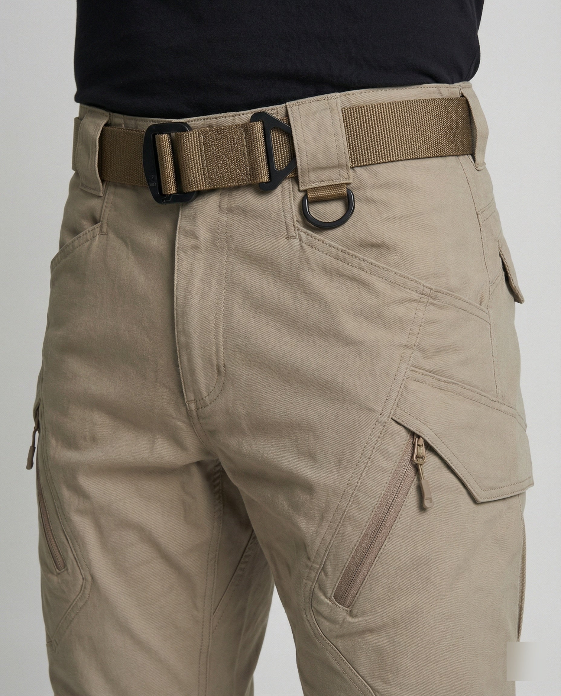 Men's outdoor pants with breathable, flexible, weather-resistant fabric