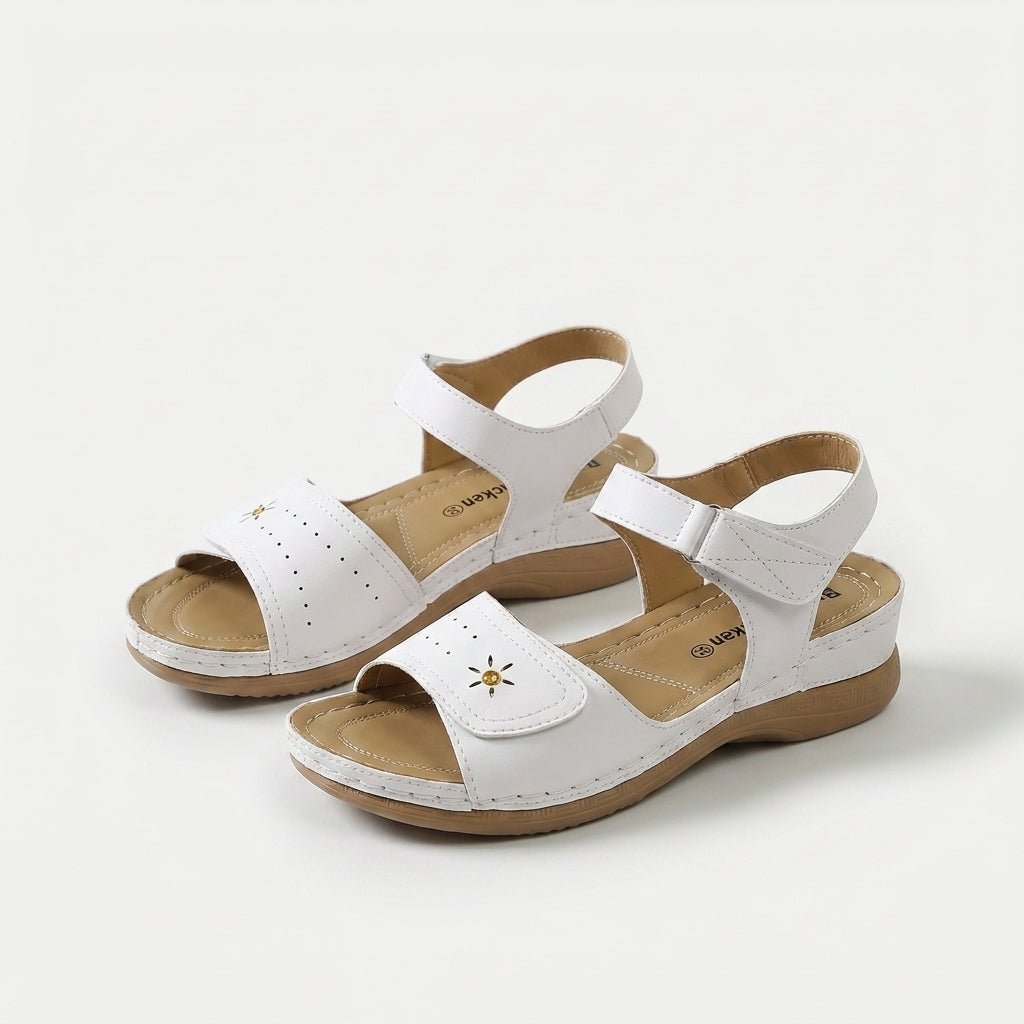 Women's Adjustable Velcro Strap Summer Sandals - Liana