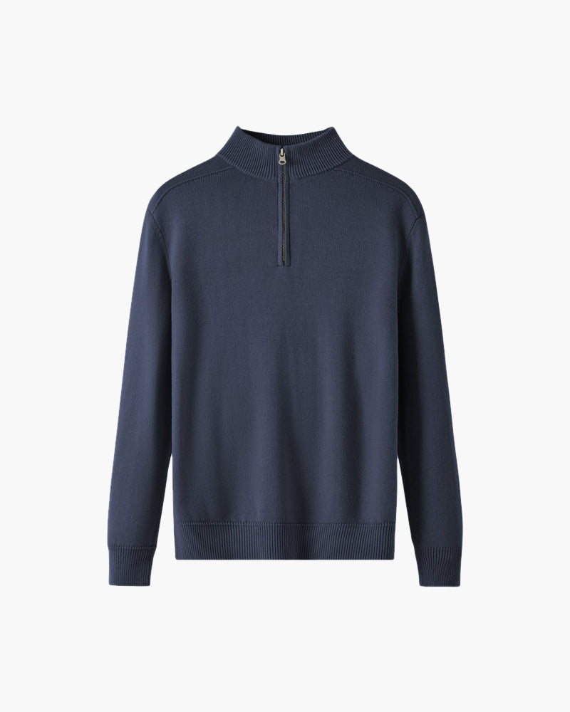 Zip Up Sweater Navy