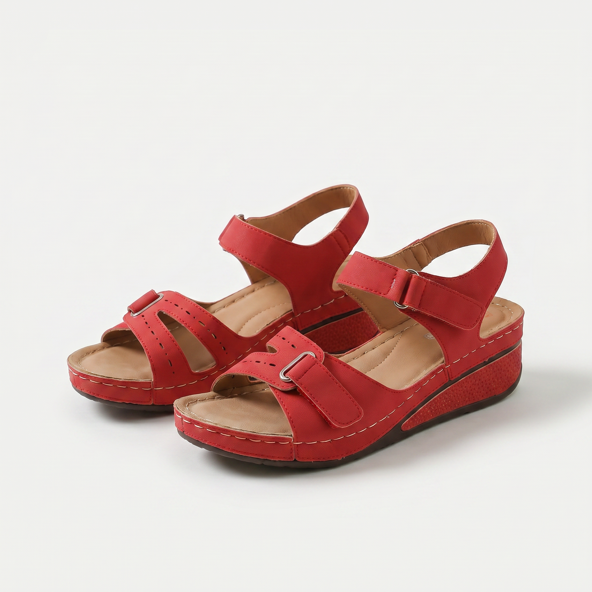 Women's Cozy Wedge Comfort Sandals - Sandy