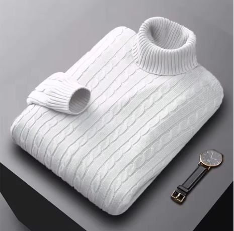 Arthuro - Men's Knitted Turtleneck Sweater