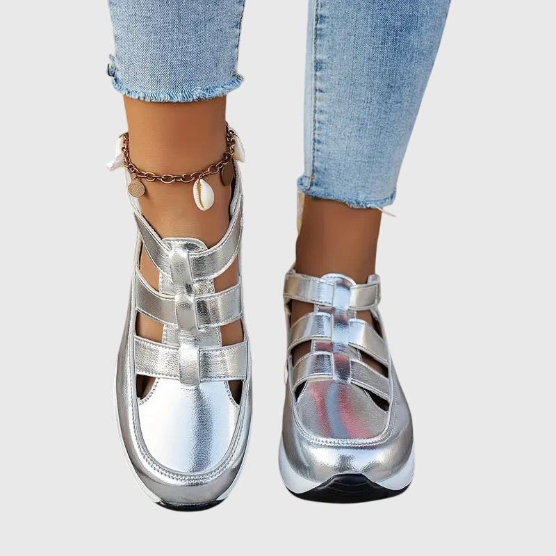 Women’s adjustable sandals with arch support and non-slip sole